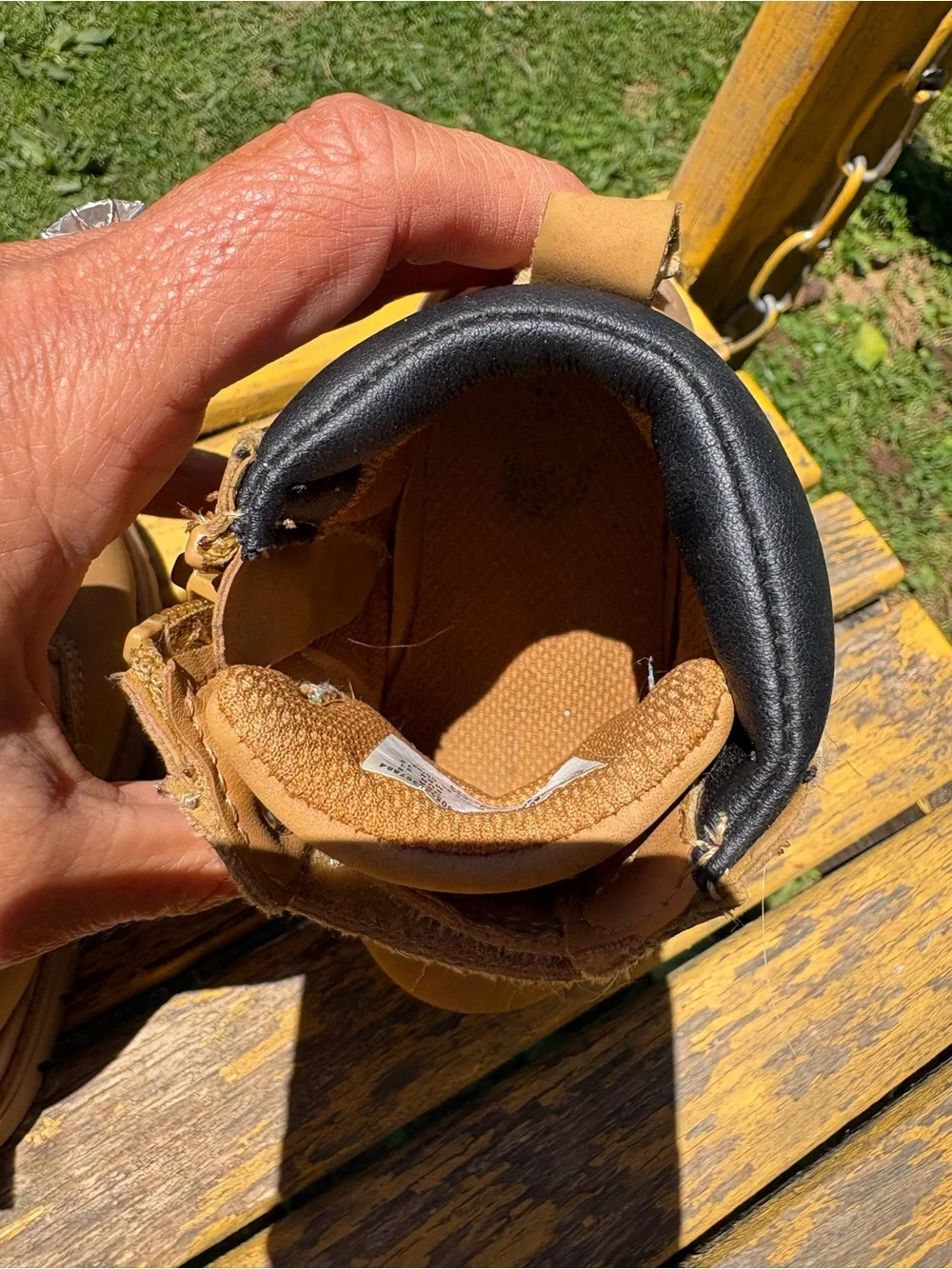 wonder nation Tan Hook-and-Loop Toddler Boots